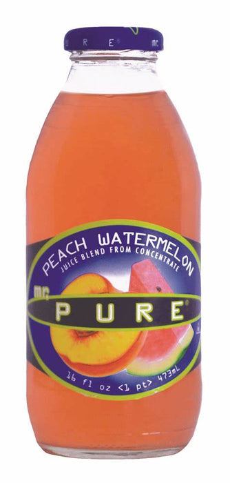 Peach Watermelon drink, 16oz - Mr. Pure