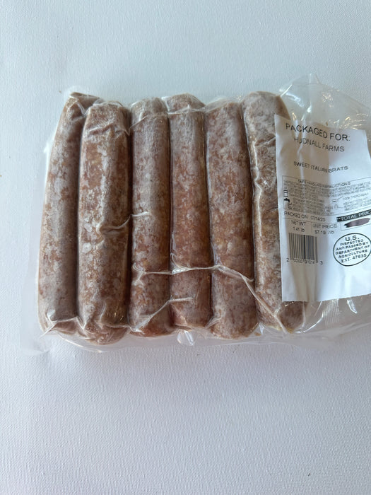 Bratwurts (Sweet Italian) - Hudnall Farms