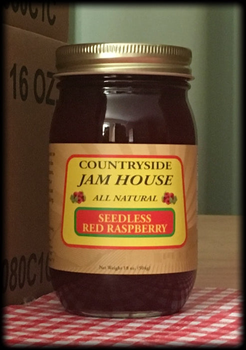 Seedless Red Raspberry Jam - Countryside Jam House