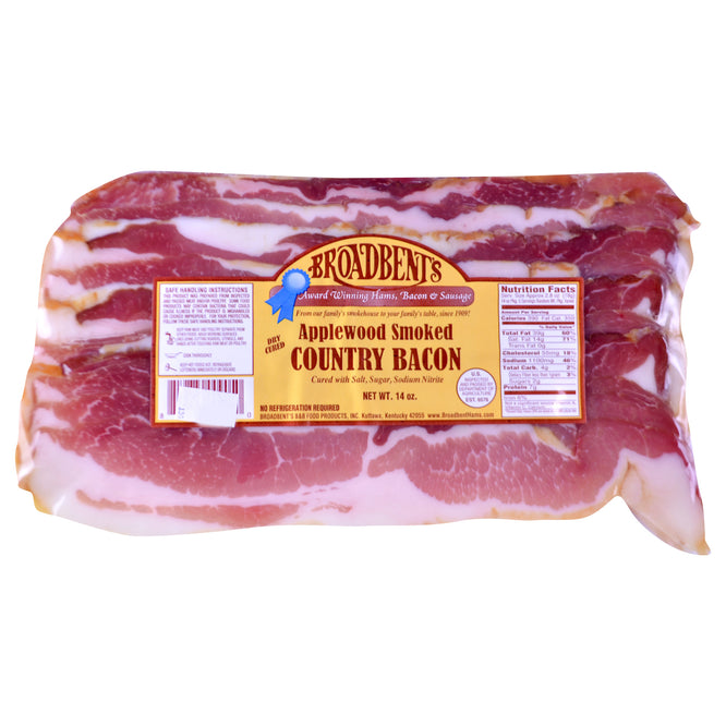 Applewood Smoked Country Bacon - Broadbent Farms