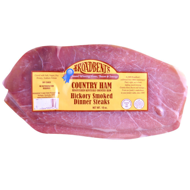 Country Ham Hickory Smoked Dinner Steaks - Broadbent Farm